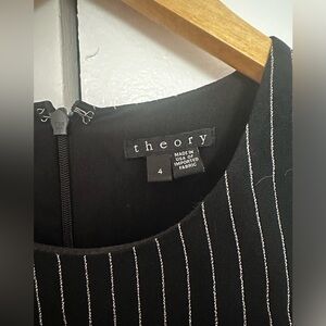 Theory Dress. Black w white pin stripes. Size 4. Excellent condition.